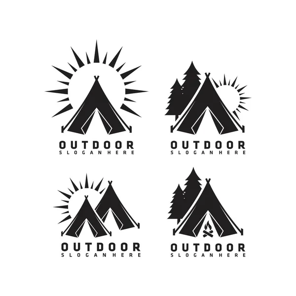 Camping And Outdoor Adventure Logo Designs Concept Vector Camping Logo Symbol Icon Template Vector Color And Black And White Vector Version Of The Sign For The Hiking Stock Images Page Everypixel