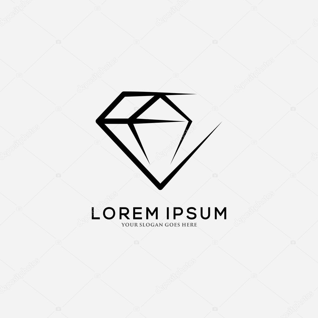 Diamond Logo Design Template vector illustration