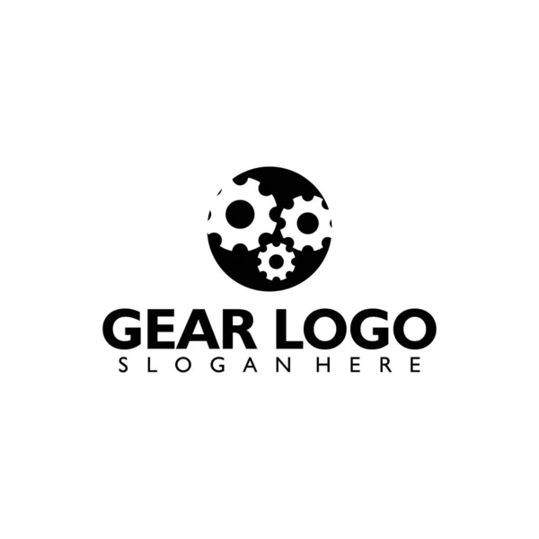Gear Logo Vector Icono Símbolo Plantilla Diseño Ilustración — Archivo Imágenes Vectoriales
