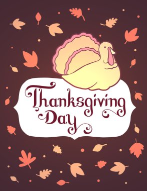 Vektör Şükran illüstrasyon degrade Türkiye kuş ve t