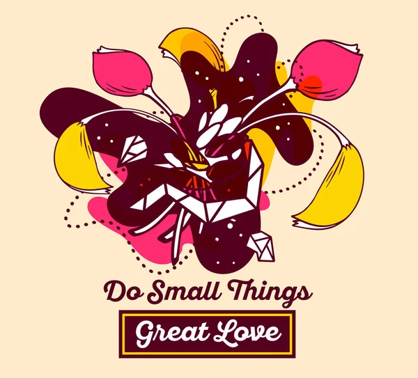 Renkli kırmızı ve beyaz soyut compositi vektör çizim