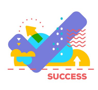 Vektör illüstrasyon bulutlar ile parlak yaratıcı soyut bir