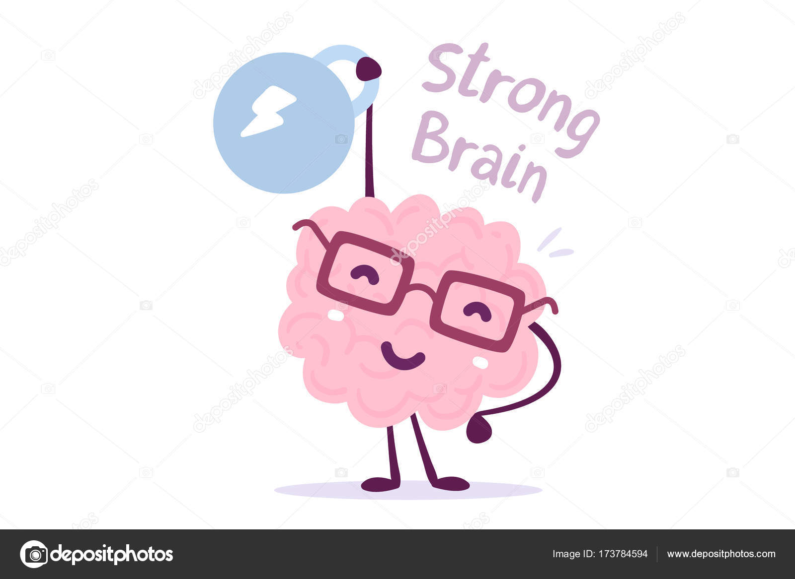 Very strong cartoon brain concept. Doodle style. Vector illustra Stock Vector Image by ©wowomnom #173784594 Very strong cartoon brain concept. Doodle style. Vector illustra Stock Vector Image by ©wowomnom #173784594