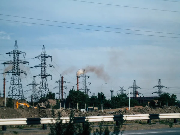 Industrie Routière Ville Été Urbain — Photo