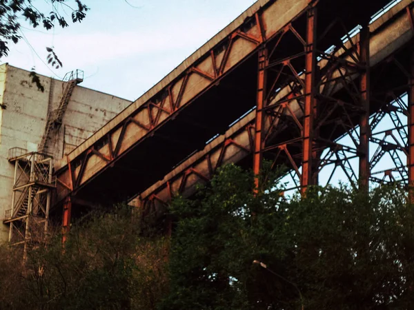 Industria Fábrica Urbanización Fábricas Tuberías Ciudad —  Fotos de Stock