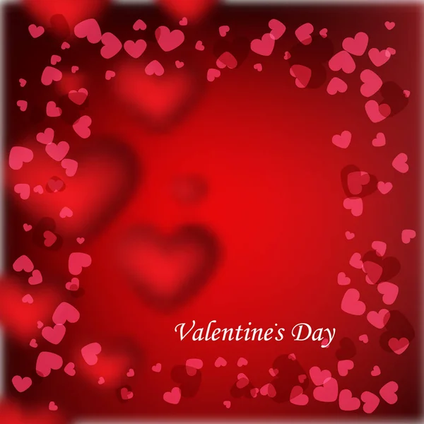 Happy Valentines day rad hearts design vector illustration — 스톡 벡터