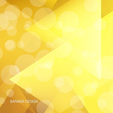 Soyut mozaik arka plan. Üçgen geometrik arkaplan. Tasarım elemanları. Vektör çizimi. Sarı, renkler.