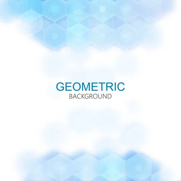 Vector Abstract geometric background. Template brochure design. Blue hexagon shape eps10 — Stock Vector