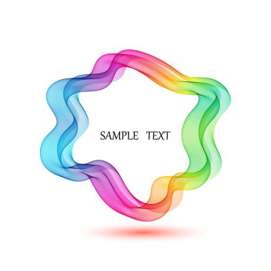 Fütüristik dalgalı illüstrasyon eps10 yuvarlak soyut vektör arka plan