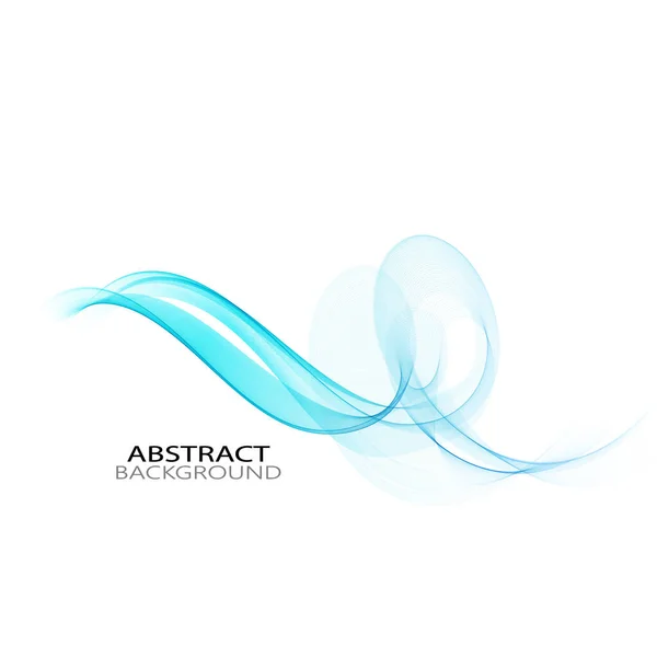 Fondo azul abstracto, humo futurista ilustración vectorial ondulada eps10 — Vector de stock