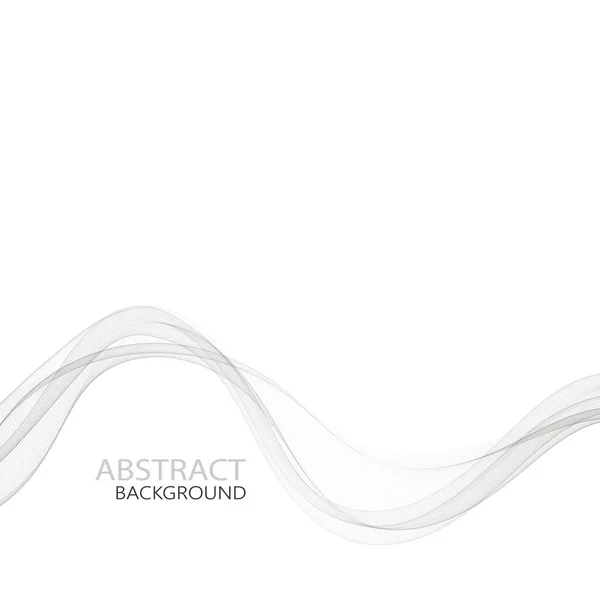 Elegante abstracto suave swoosh velocidad gris onda moderno flujo de fondo. Ilustración vectorial eps10 — Vector de stock