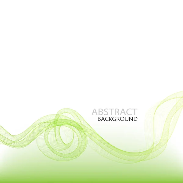 Vektor-Illustration Abstrakter farbenfroher Hintergrund mit grüner Rauchwelle Eps10 — Stockvektor