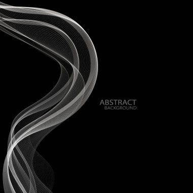 Gümüş teknolojisi arka planda. Gümüş dalgalı soyut koyu arkaplan.