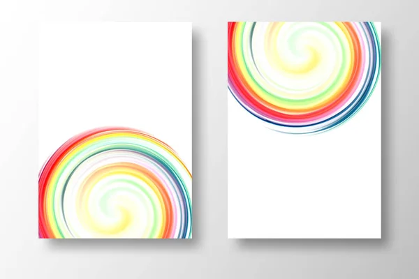 Regenbogenwirbel - abstrakter, bunter Hintergrund. Vektorillustration eps10, Banner — Stockvektor