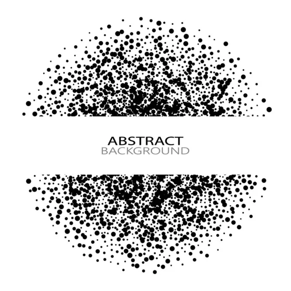 Fondo punteado medio tono distribuido circularmente. Patrón vectorial de efecto de medio tono. Puntos de círculo aislados en el fondo blanco. eps10 — Vector de stock