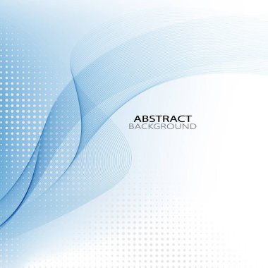 Pürüzsüz soyut sınır dalgası yumuşak noktalı arka plan modern fütürist sergi düzeni. Vektör illüstrasyonu