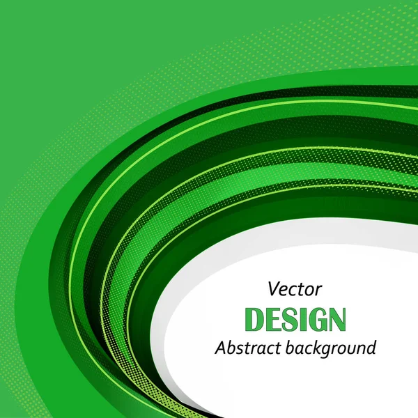 Vetor abstrato ondas verdes fundo - Camadas separadas para fácil edição — Vetor de Stock