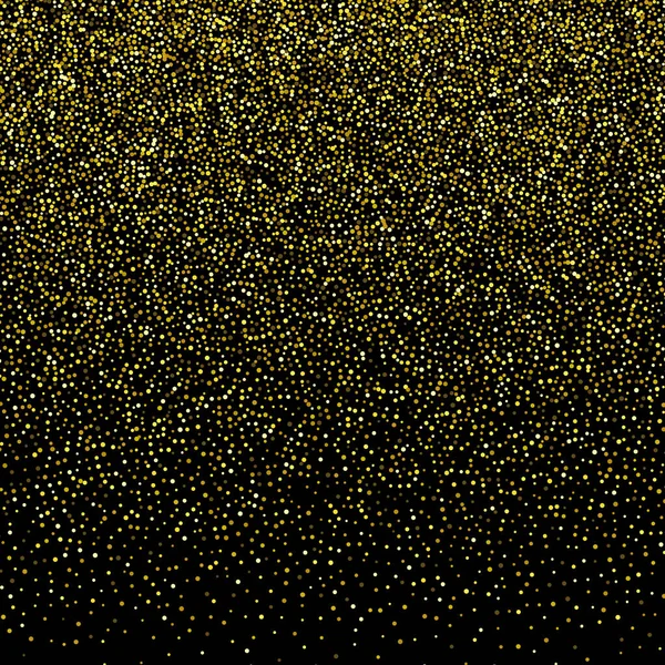 Particules de paillettes d'or sur fond transparent. Lumière dorée effets magiques. illustration vectorielle. — Image vectorielle