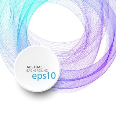 Soyut girdap enerji çemberi Mavi element tasarım dalgası