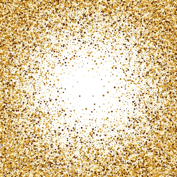 Золотой блеск текстуры изолированы на белом фоне. Золотой фон дизайнерских точек . — стоковый вектор