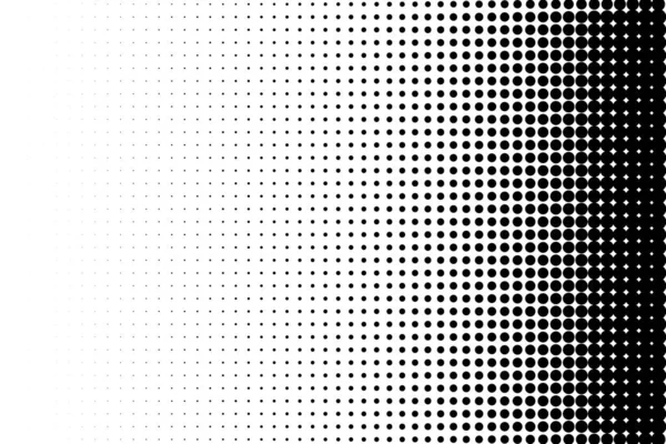 Semitono abstracto. Puntos negros sobre fondo blanco. Fondo de medio tono . — Vector de stock
