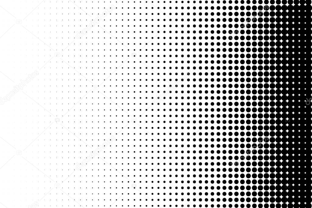 Abstract halftone. Black dots on white background. Halftone background.
