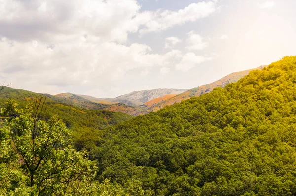 Landscape Valley Jerte Extremadura Spain Views Beautiful Mountains Full Vegetation — Stock Photo, Image