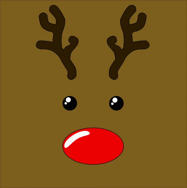 Ren geyiği suratlı bir arka plan. Noel motifi.
