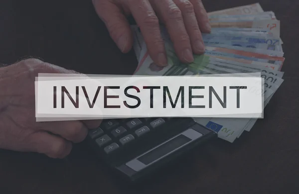Begreppet investering — Stockfoto