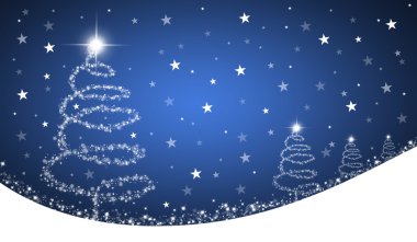 Mavi Noel arkaplanı