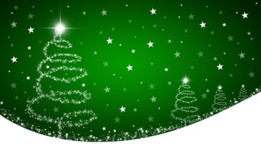 Yeşil Noel arka