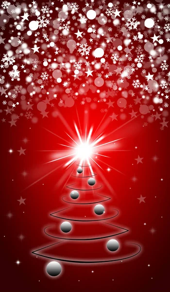 Red christmas background — Stock Photo, Image