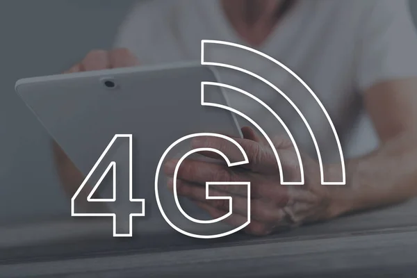 Concepto de red 4g — Foto de Stock