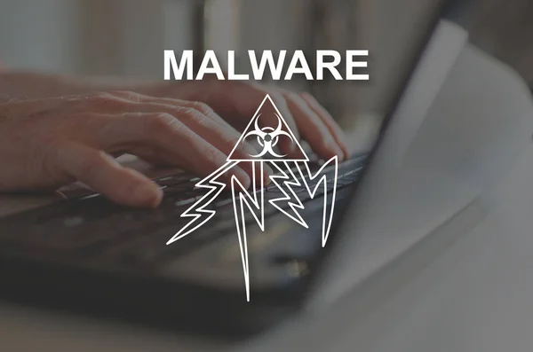 Konzept der Malware — Stockfoto