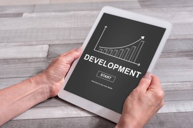 İş geliştirme kavramı bir Tablet
