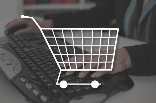 Conceito de compras online — Fotografia de Stock