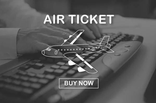 Concept of air ticket booking