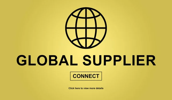 Conceito de fornecedor global — Fotografia de Stock