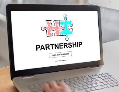 Bir dizüstü bilgisayarda ortaklık kavramı