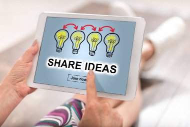 Fikirler kavramını tablette paylaşın