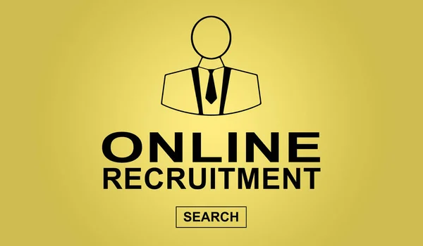 Concept de recrutement en ligne — Photo