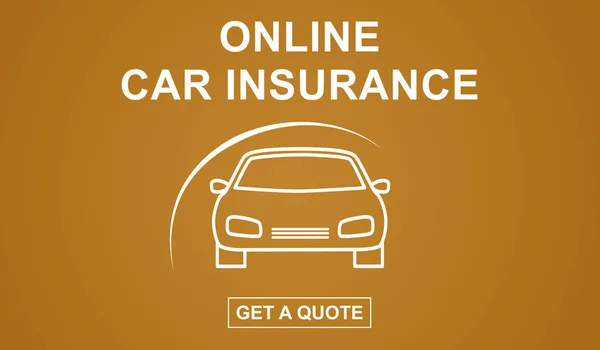 Online car insurance concept — Stock Photo, Image