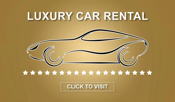 Luxury car rental concept — Stock Photo, Image