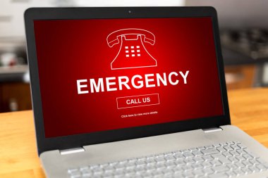 Bir dizüstü bilgisayarda acil kavramı