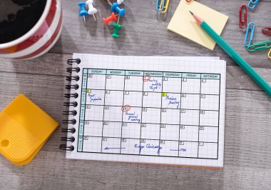 Planlayıcısı konsepti üzerine bir not defteri