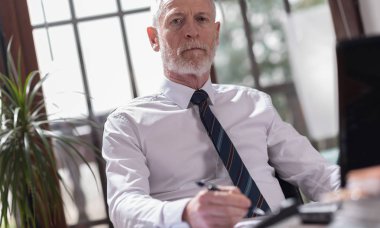 Üst düzey iş adamının portresi