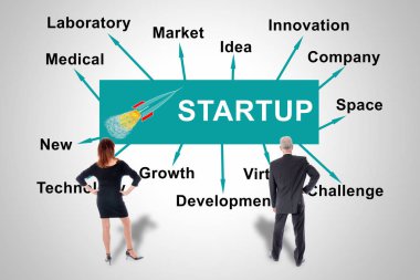 İş kişi tarafından izlenen konsept başlatmak