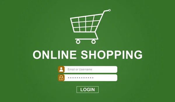 Conceito de compras online — Fotografia de Stock