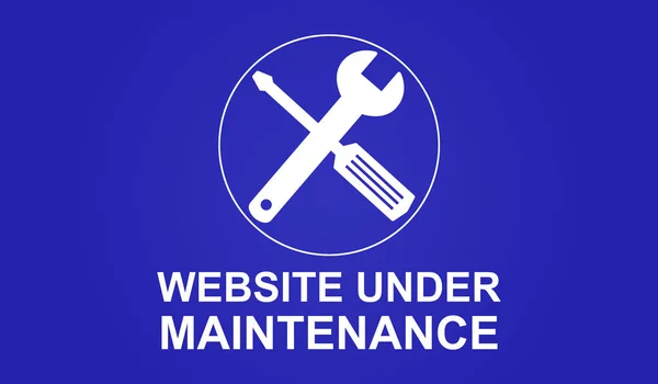 Concepto de mantenimiento del sitio web —  Fotos de Stock