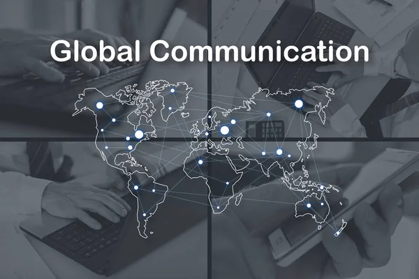 Konzept der globalen Kommunikation — Stockfoto